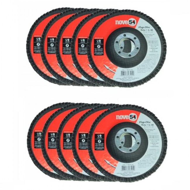 Disco Flap Cônico 4.1/2" G80 (c/fibra) NOVE54