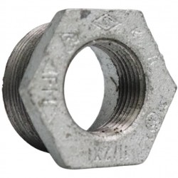Bucha Redução Ferro Galvanizado 150# BSP 1" X 1/2"