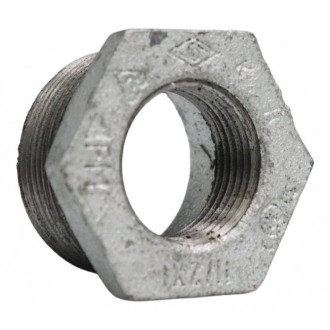 Bucha Redução Ferro Galvanizado 150# BSP 6" X 5"