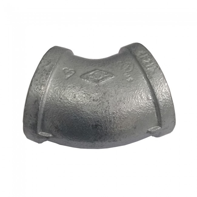 Cotovelo Fêmea 45º Ferro Galvanizado 150# BSP 2.1/2"
