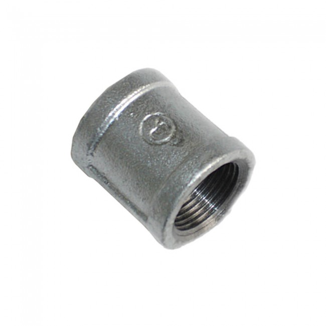 Luva Ferro Galvanizado 150# BSP 1/4"