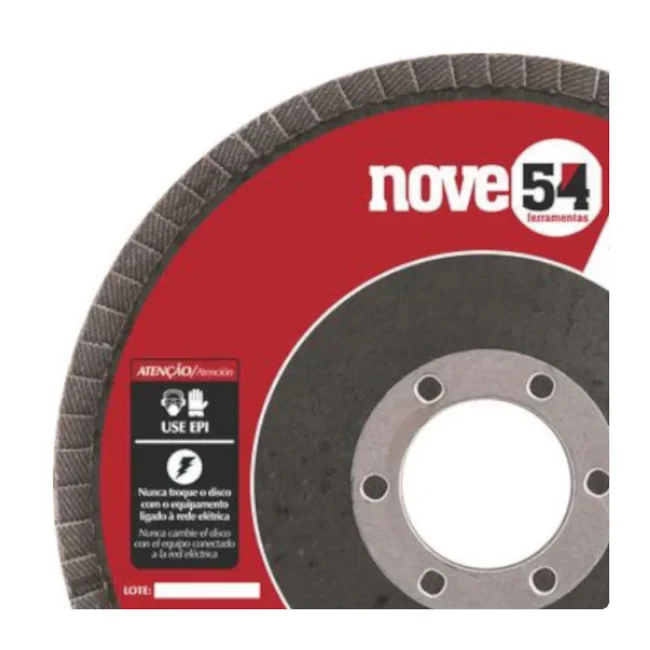Disco Flap Cônico 4.1/2" G80 (c/fibra) NOVE54