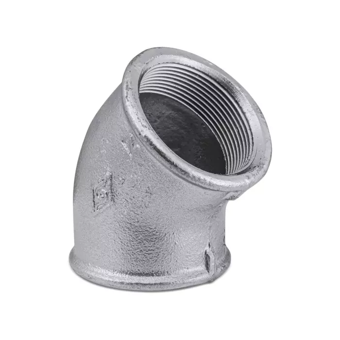 Cotovelo Fêmea 45º Ferro Galvanizado 150# BSP 2.1/2"