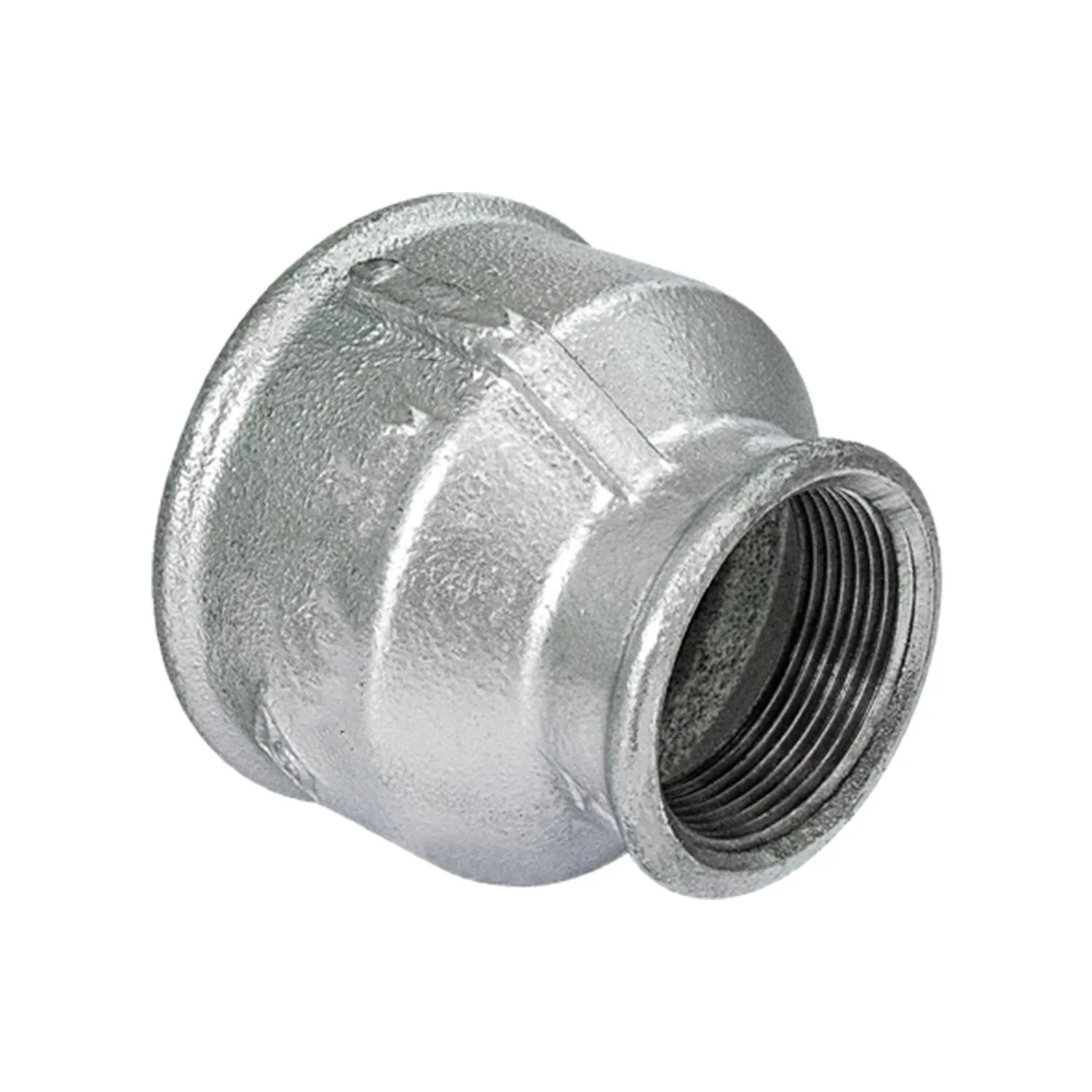 Luva Redução Ferro Galvanizado 150# BSP 1.1/2"X3/4"