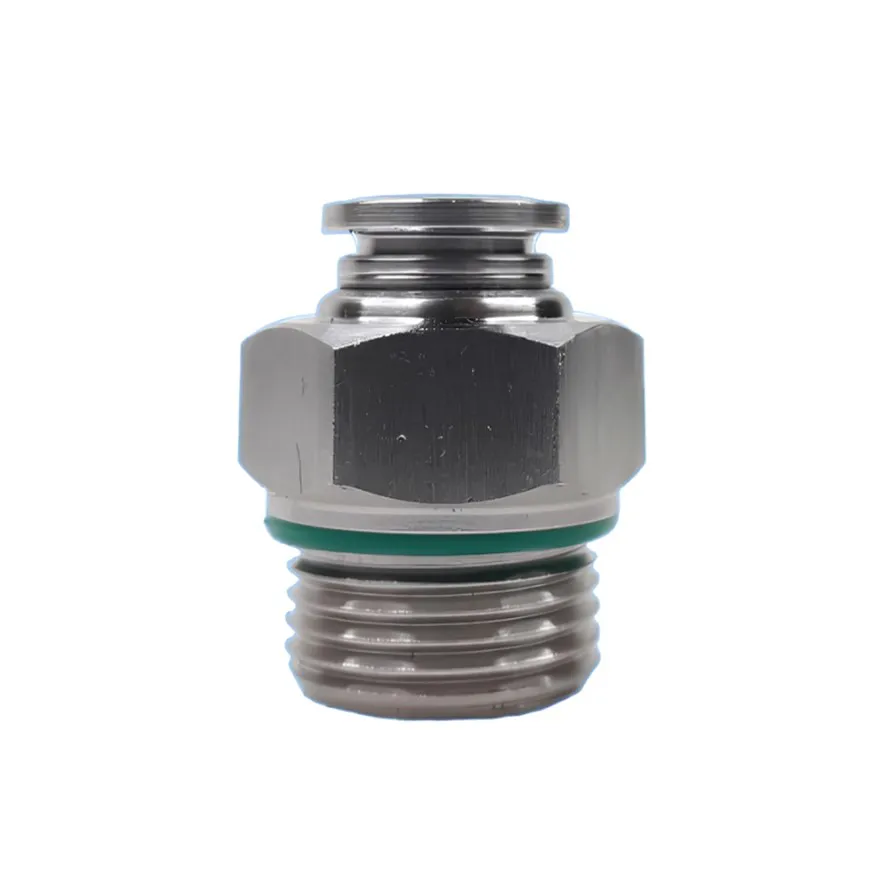 Conexão Reta Inox 1/4" x 8mm