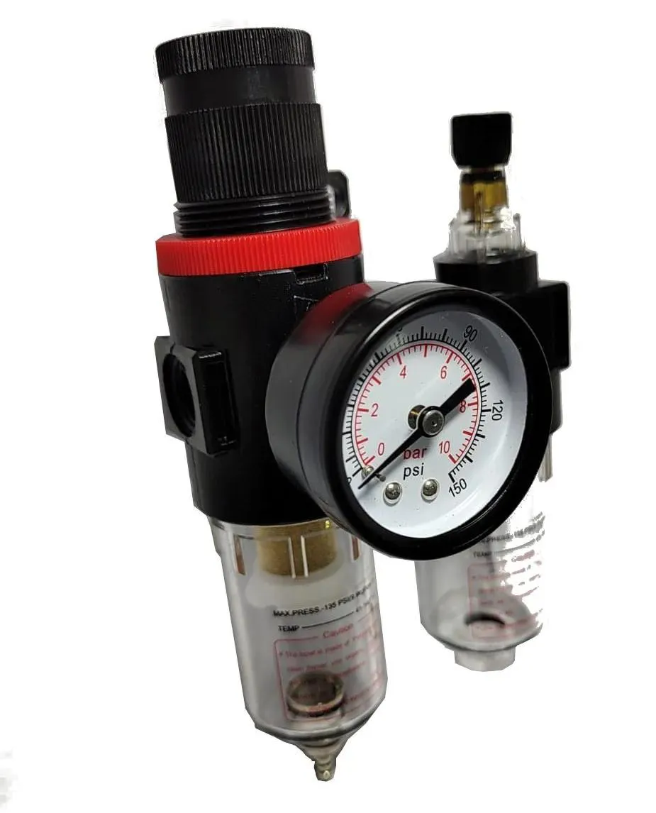Conjunto Preparação de Ar 1/2" c/manômetro (lubrefil)